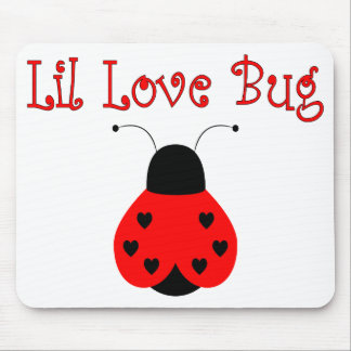 Cute Little Love Bug Heart Ladybug Mousepad