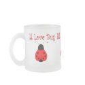 Cute Little Love Bug Heart Ladybug Mug by bugspot Cute Little Love Bug Heart Ladybug Mug