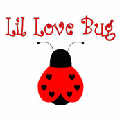 Cute Little Love Bug Heart Ladybug Ornament