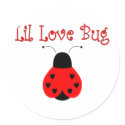 Cute Little Love Bug Heart Ladybug Sticker