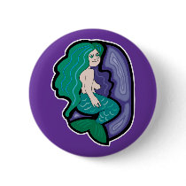 cute little mermaid buttons