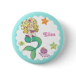 Cute Little Mermaid buttons