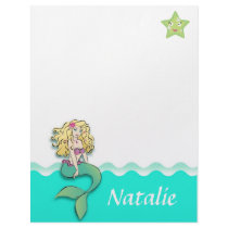 Cute Little Mermaid Customized Letterhead