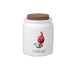 Cute Little Mermaid with Pink Hair Candy Dishes