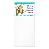 Cute Little Monkey Customized Rack Card