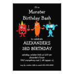 CUTE Little Monster Bash Birthday Party Personalized Invite