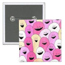 "Cute Little Monsters" Pinback Button
