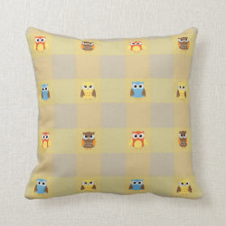 Cute Little Owls Pillow For Kids