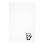 cute little panda bear customized stationery