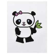 cute little panda bear custom flyer