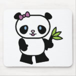 cute little panda bear mouse pads