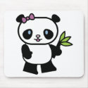 cute little panda bear mousepads