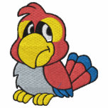 Cute Little Parrot Embroidered Shirt