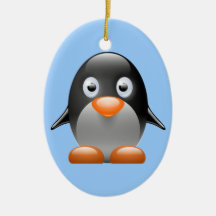 Cute Little Penguin Christmas Tree Ornaments