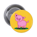 Cute Little Pig Button