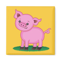 Cute Little Pig Magnet