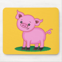 Cute Little Pig Mousepad