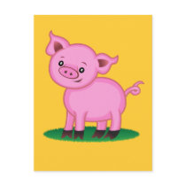 Cute Little Pig Postcard