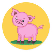 Cute Little Pig Sticker