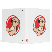 cute little pirate bear binder