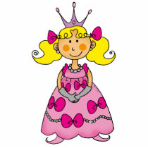 Cute little princess (blond hair) photo cut out