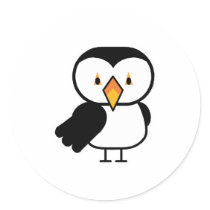cute little puffin stickers