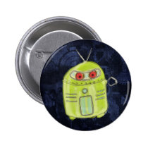 cute little robot buttons