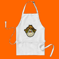 cute little scarecrow face aprons