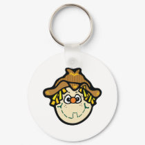 cute little scarecrow face keychains
