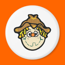 cute little scarecrow face magnets