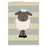 Cute little sheep ewe card