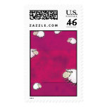 cute little sheep postage stamps