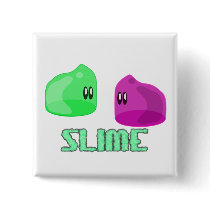 cute little slime pinback buttons