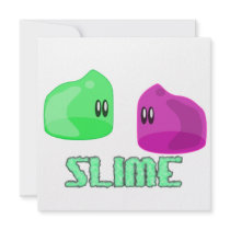 cute little slime custom invitations