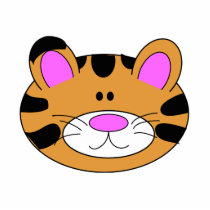 Cute Little Tiger Face photo sculptures by cutespot Cute Little Tiger Face photo sculptures