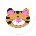 Cute Little Tiger Face stickers