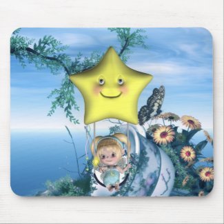 Cute little toon tot baby fairys 1 mousepad