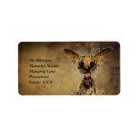 Cute little toy dog custom address label