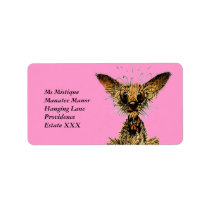 Cute little toy dog custom address label