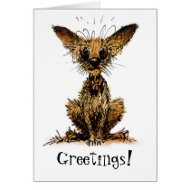 Cute Little Toy Dog Greeting Card