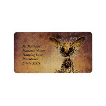 Cute little toy dog personalized address labels