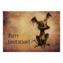 Cute Little Toy Dog Personalized Invite