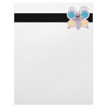 cute little vector butterfly cartoon customized letterhead