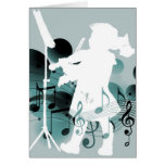 Cute Little Violinist Happy Father's/Birthday Day Cards