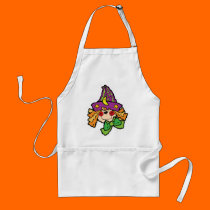 cute little witch girl aprons