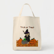 Cute Little Witch Trick or Treat Bag