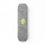 cute little yellow monster skateboard