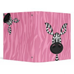 Cute Little Zebra Pink Binder