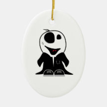 cute little zombie dude original christmas tree ornaments