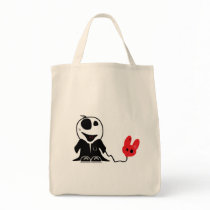 cute little zombie dude with dead balloon bags